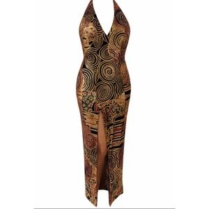 Lillie Rubin Janine Petite Dress XSP* Mosaic Metallic Cross Back Italy 90s